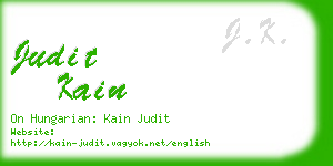 judit kain business card